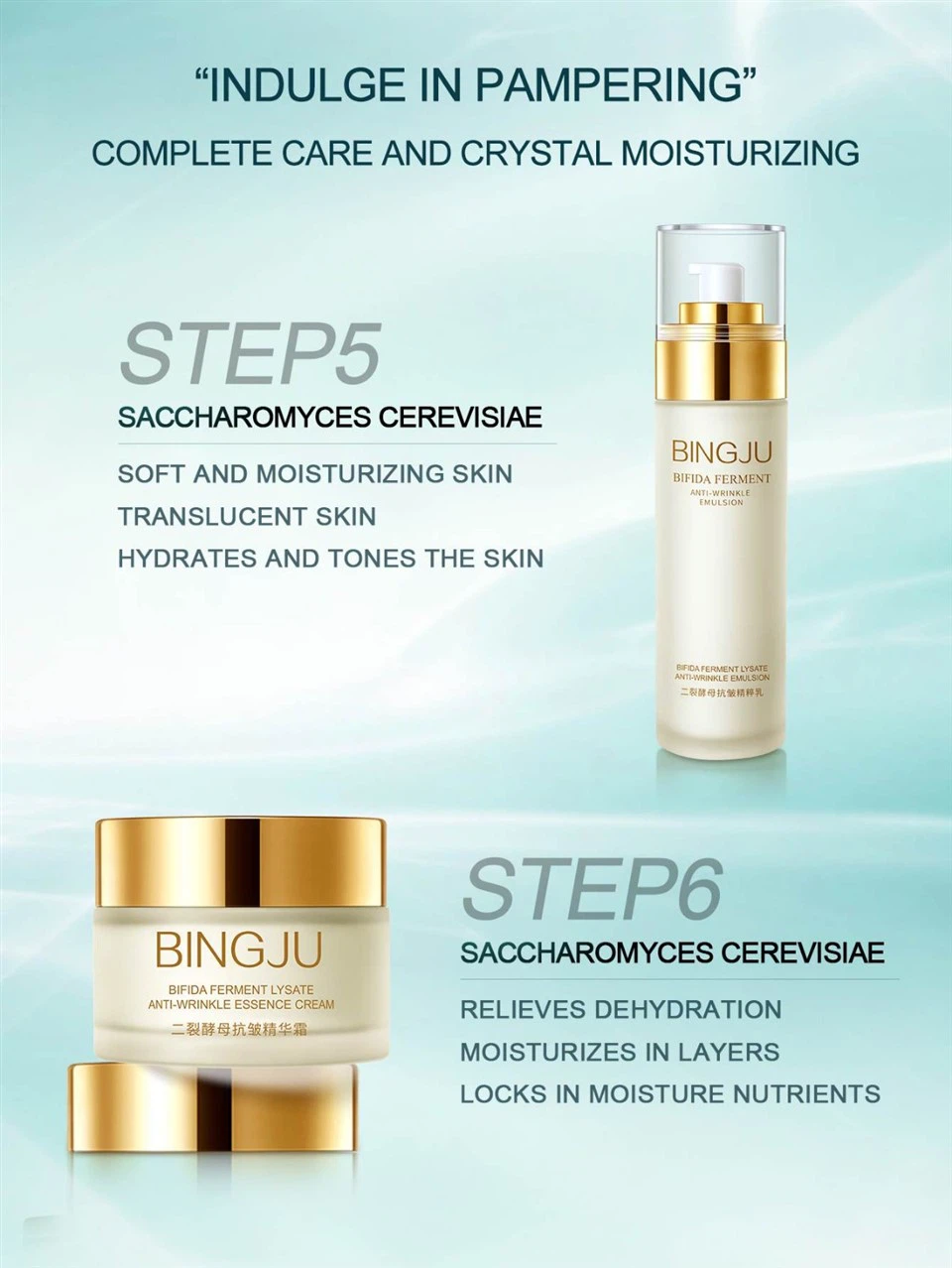 Anti-Wrinkle & Firming Skin Care Set With Diatomaceous Yeast